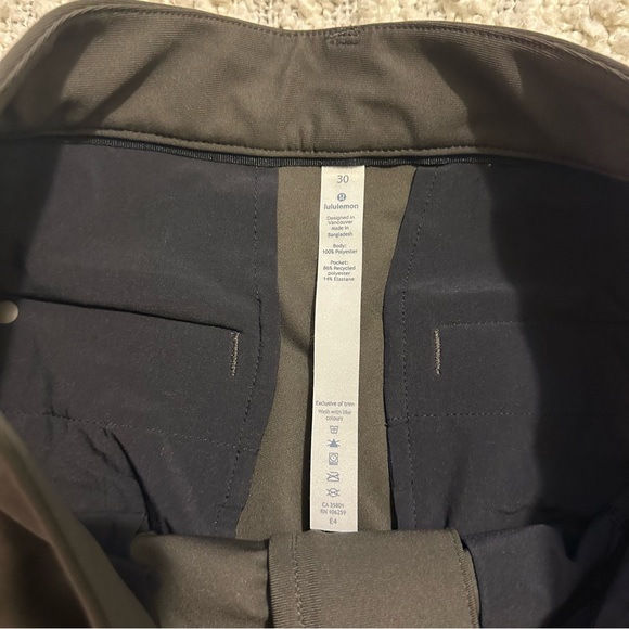 Lululemon Commission Warpstream Slim Fit Pant - Dark Olive - Size 30 - Picture 6 of 7